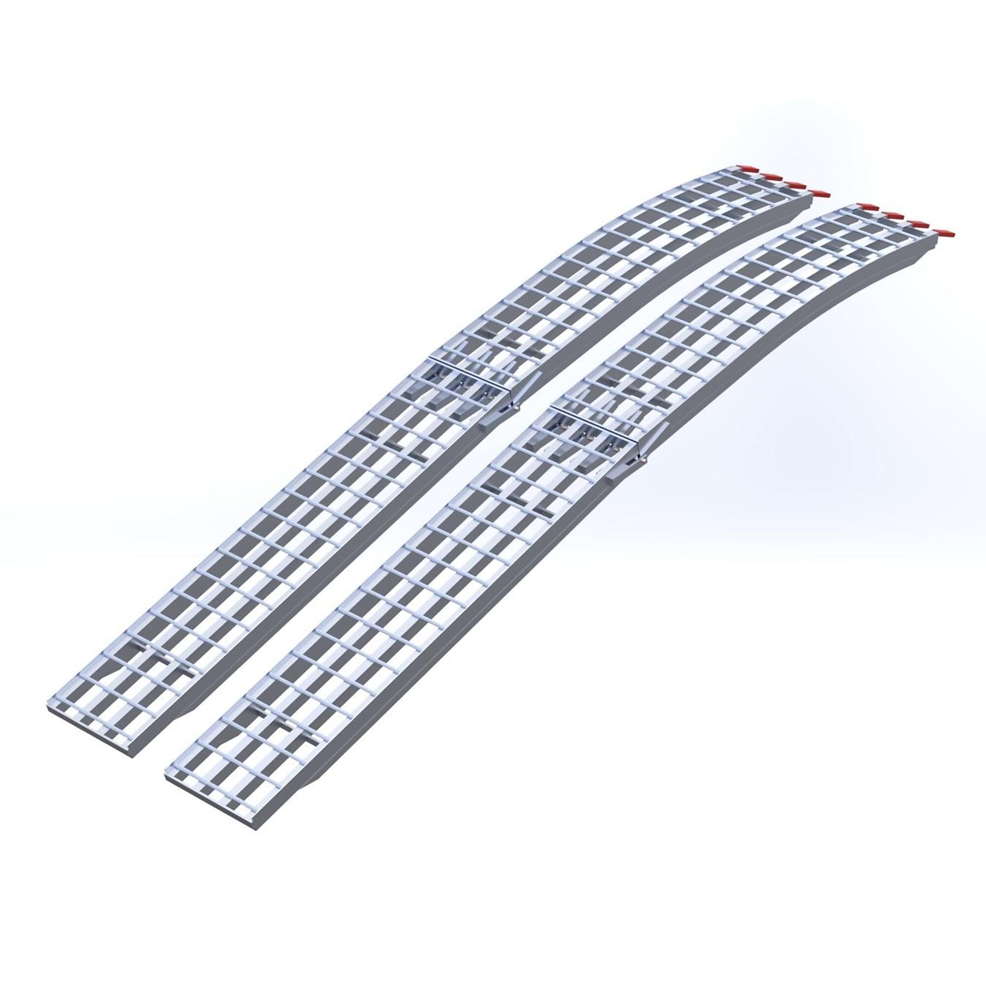 Five Star Manufacturing, Aluminum Arch Folding Ramp Pair 10ft.x12in.1500 lb, Capacity 1500 lb, Model# 1012F